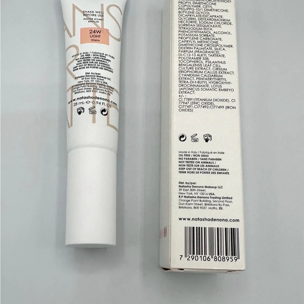 Natasha Denona Foundation Matte Pore Vanishing Trasformatte 24W Light Warm BNIB